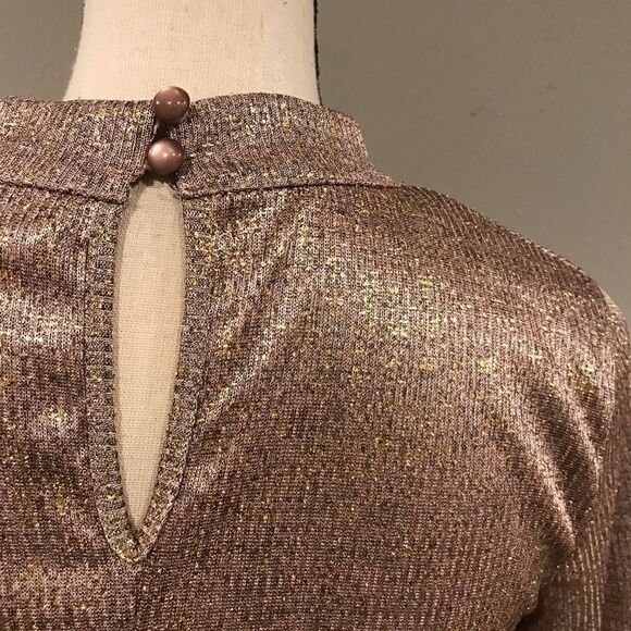 Rose Gold long sleeve a-line tunic or mini dress - Picture 11 of 13